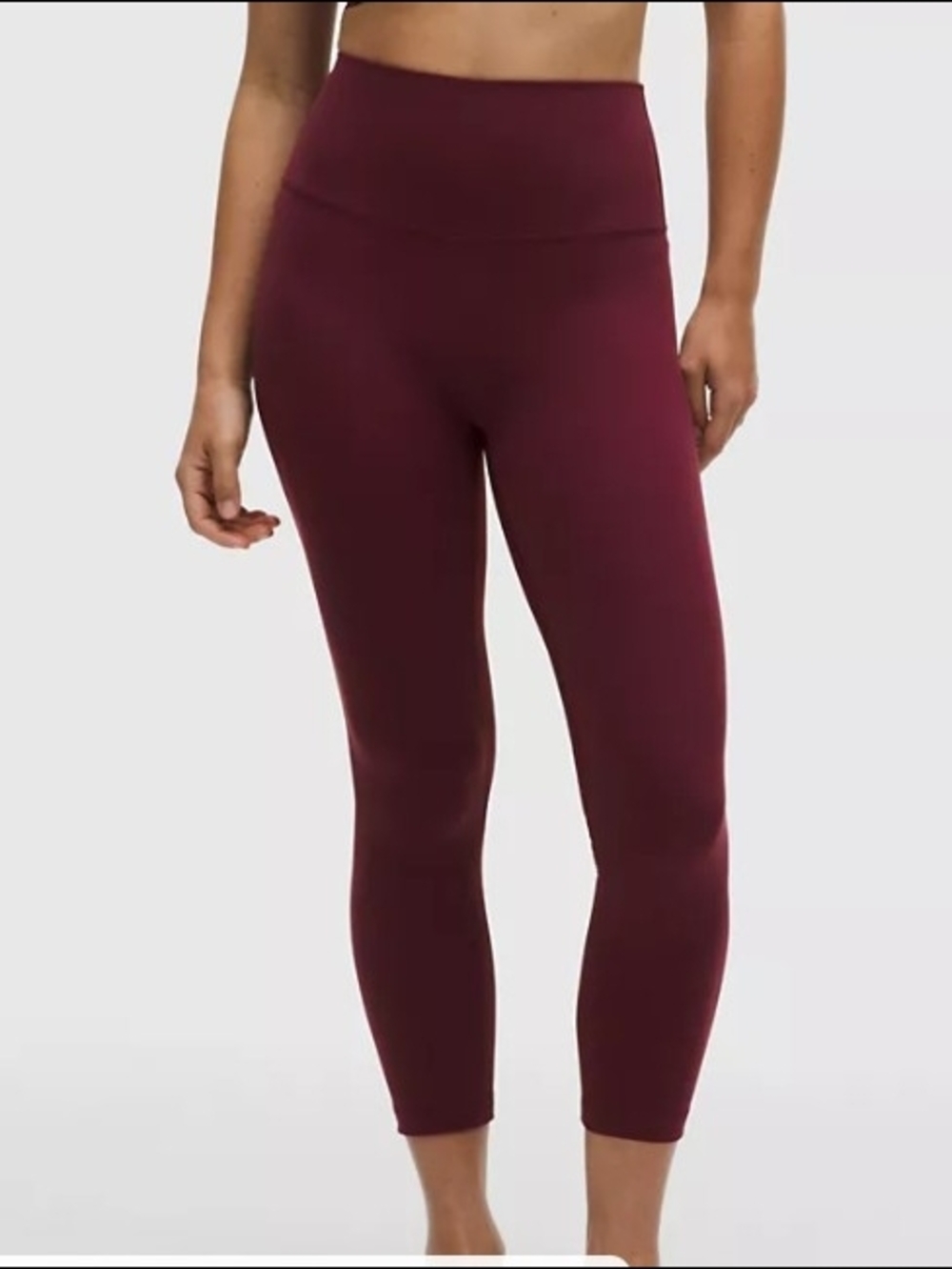 lululemon size 4 High-Waist Burgundy Leggings NWOT Burgundy Color